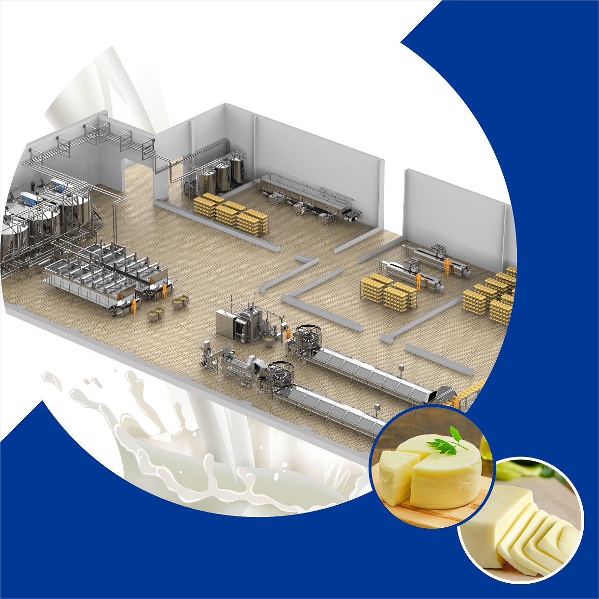 Cheddar Cheese Production Lines